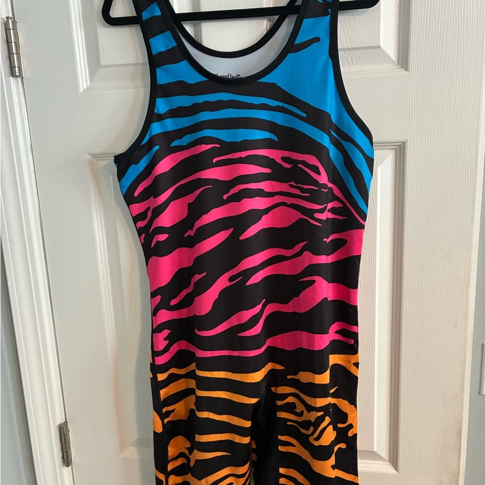 Colorful Zebra Print Men’s Singlet